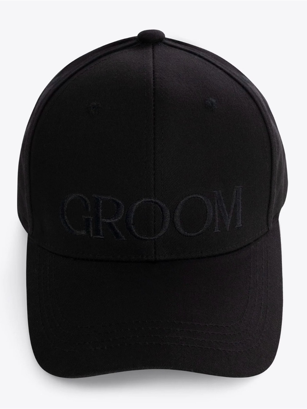 Groom Embroidered Baseball Cap - Black by Miss to Mrs Wedding Bachelor Party